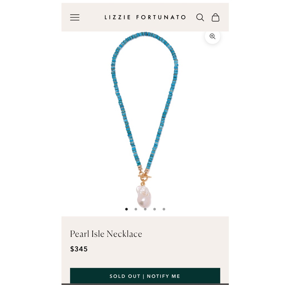 Lizzie Fortunato Pearl Isle Necklace